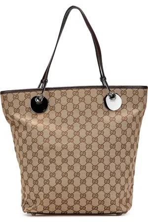 Gucci 2000-2015 GG Canvas Eclipse Shopper