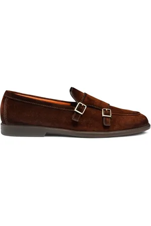 santoni Monk-Schuhe aus Wildleder