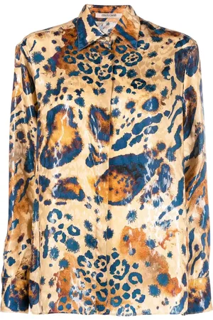 Roberto Cavalli Hemd mit Leoparden-Print