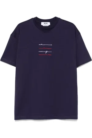 Msgm Besticktes Jersey-T-Shirt