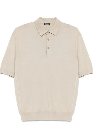 Ermenegildo Zegna Fein gestricktes Poloshirt