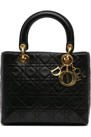 Dior 1997 mittelgroße Cannage Lady Dior Satchel-Tasche