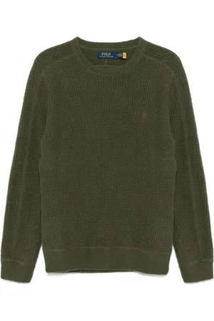 Ralph Lauren Waffle-Knit Wool-Alpaca sweater