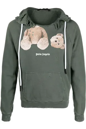 Palm Angels Hoodie in Distressed-Optik