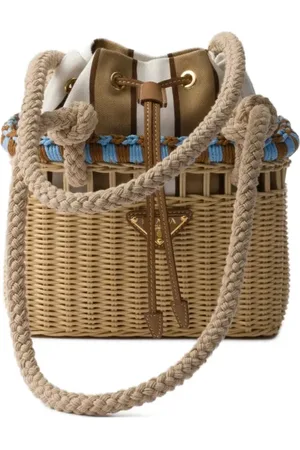 Prada Mini Wicker Beuteltasche