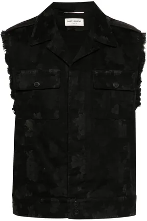 Saint Laurent Weste mit abstraktem Print