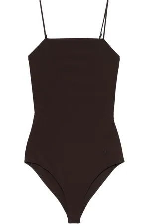Jil Sander Badeanzug mit Logo-Stickerei
