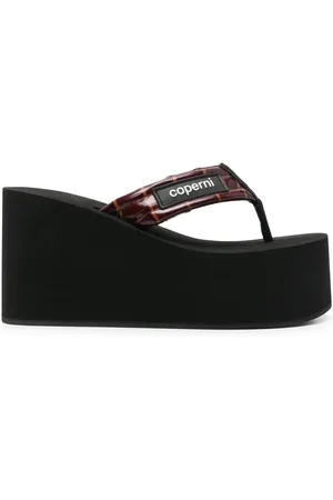 COPERNI Wedge-Flip-Flops mit Logo 90mm