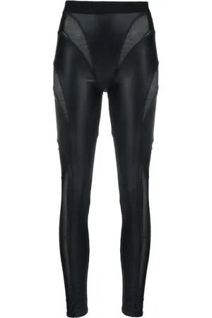 VERSACE Leggings in Lederoptik