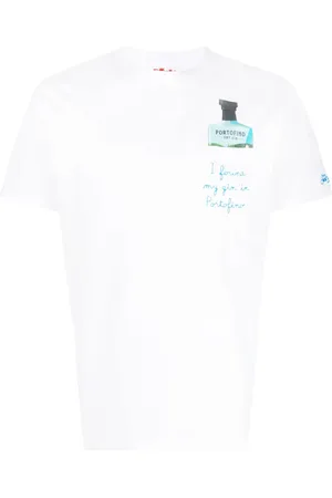 MC2 SAINT BARTH T-Shirt mit Flaschen-Print