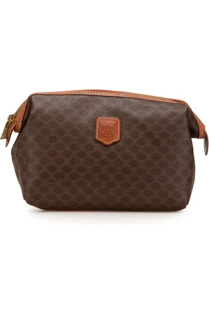 Céline 1998 Macadam Clutch aus beschichtetem Canvas