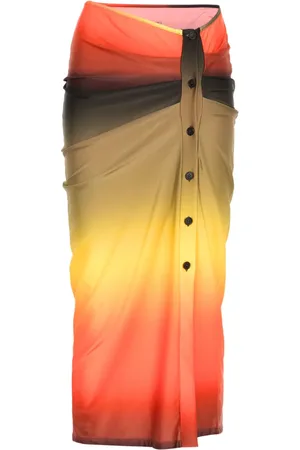 The Attico Gradient-effect skirt