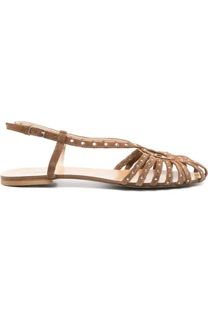 ANNA F. Sandalen aus Wildleder