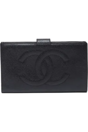 CHANEL 1994-1999 CC Portemonnaie aus Kaviarleder