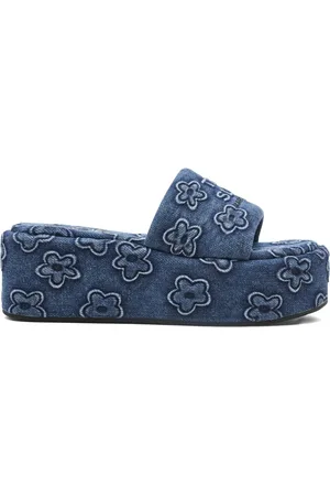 Marc Jacobs The Daisy Jeans-Sandalen mit Plateau