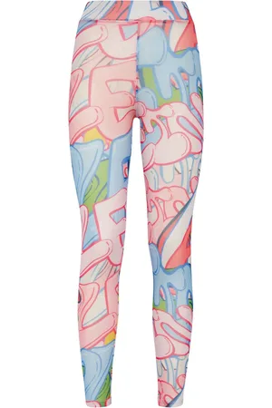 Philipp Plein Bombing Graffiti Tüll-Leggings