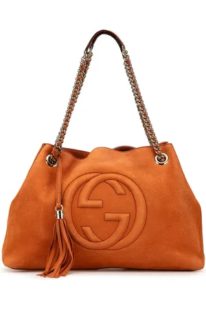 Gucci 2000-2015 mittelgroße Soho Chain Tote Bag aus Nubukleder