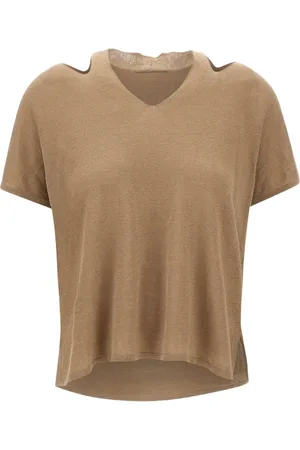 KANGRA CASHMERE T-Shirt aus Leinen