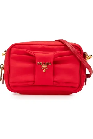 Prada 2013-2024 Tessuto Fioco Bow Umhängetasche