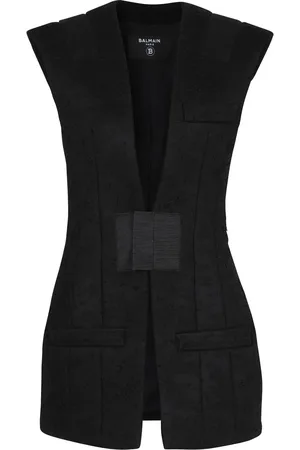 Balmain Jacke mit tiefem V-Ausschnitt
