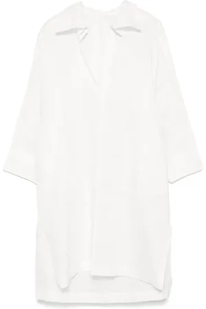 Issey Miyake Midikleid mit V-Ausschnitt