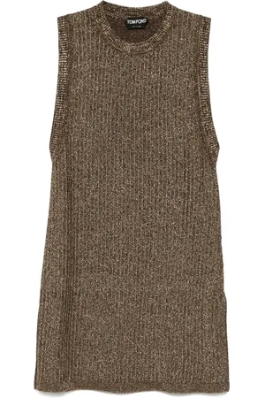 Tom Ford Gestricktes Top mit Seitenschlitzen