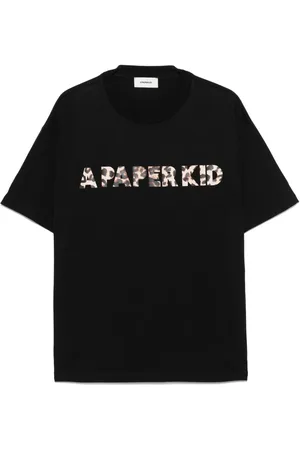 A PAPER KID Logo-print T-shirt
