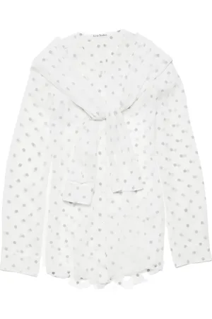 Acne Studios Bluse im Layering-Look mit Schleifenkragen