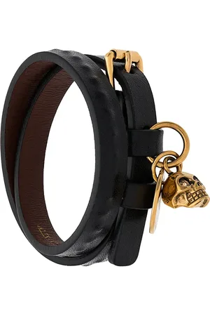 Alexander McQueen Armband in Wickeloptik