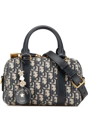 Dior 2024 Oblique Groove Satchel-Tasche aus Canvas 20cm