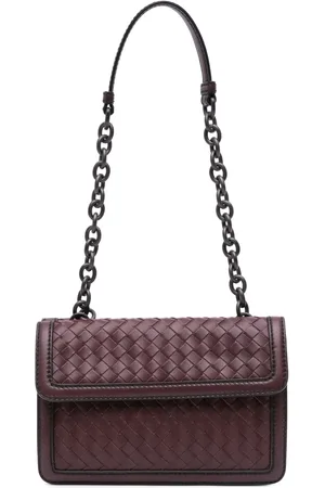 Bottega Veneta 2012-2025 Intrecciato Double Flap Schultertasche aus Nappaleder