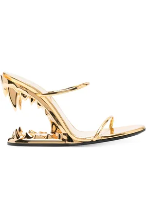 GCDS Sandalen in Metallic-Optik