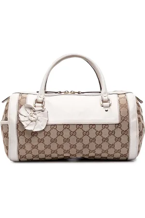 Gucci 2000-2015 Trophy Boston Tasche aus GG Canvas