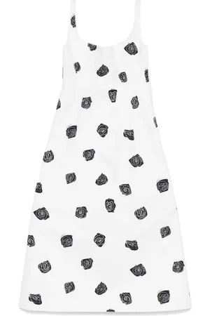 Marni Midikleid mit Rosen-Print