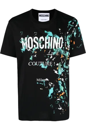 Moschino T-Shirt mit Farbklecks-Print