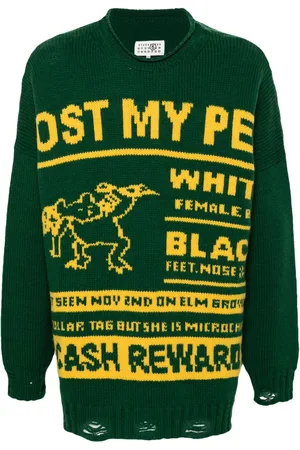 Maison Margiela Klassischer Intarsien-Pullover