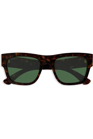Gucci Sonnenbrille mit eckigem Gestell