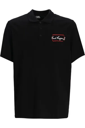 Karl Lagerfeld Poloshirt mit grafischem Print