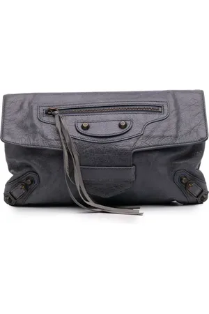 Balenciaga 2015 Motocross Classic City Clutch aus Lammleder