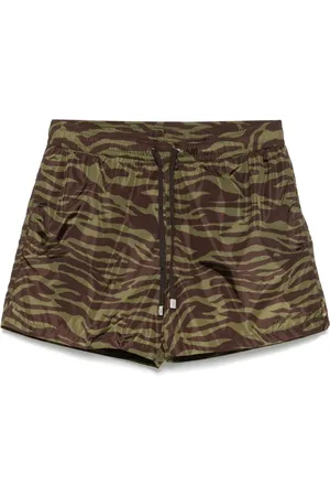 The Attico Badeshorts mit Zebra-Print