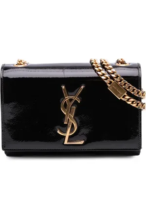 Saint Laurent 2015 kleine Kate Umhängetasche aus Lackleder mit Monogramm