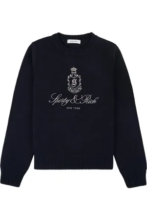 Sporty & Rich Pullover mit Logo-Stickerei