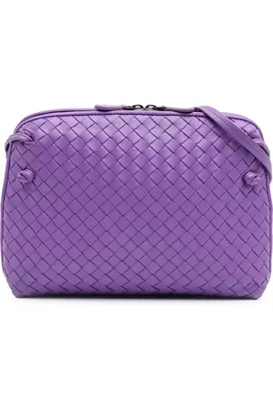 Bottega Veneta 2012-2025 mittelgroße Intrecciato Nodini Umhängetasche aus Nappaleder