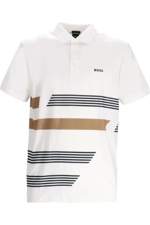 HUGO BOSS Poloshirt mit Streifen-Print
