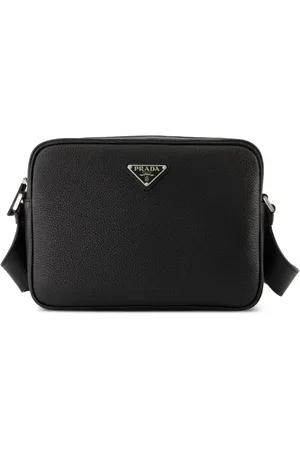 Prada Schultertasche mit Logo-Schild