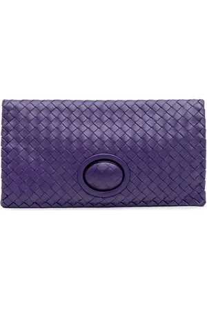 Bottega Veneta 2012-2024 Intrecciato Clutch aus Nappaleder mit Drehverschluss