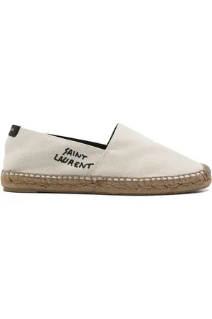 Saint Laurent Bestickte Espadrilles aus Canvas
