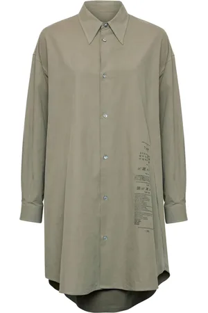Maison Margiela Hemdkleid aus Popeline
