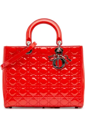 Dior 2012 große Umhängetasche aus Lackleder