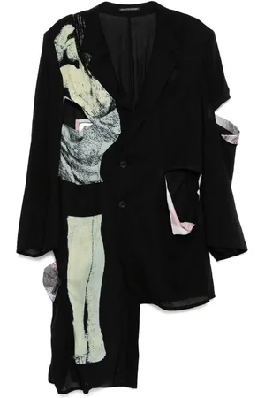 YOHJI YAMAMOTO Sakko mit grafischem Print